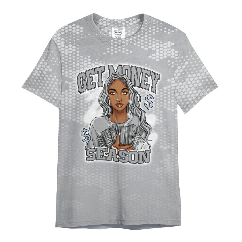 Shirt To Match Low OG Wolf Grey 1s - Get Moneys Season Banknote All Over Print