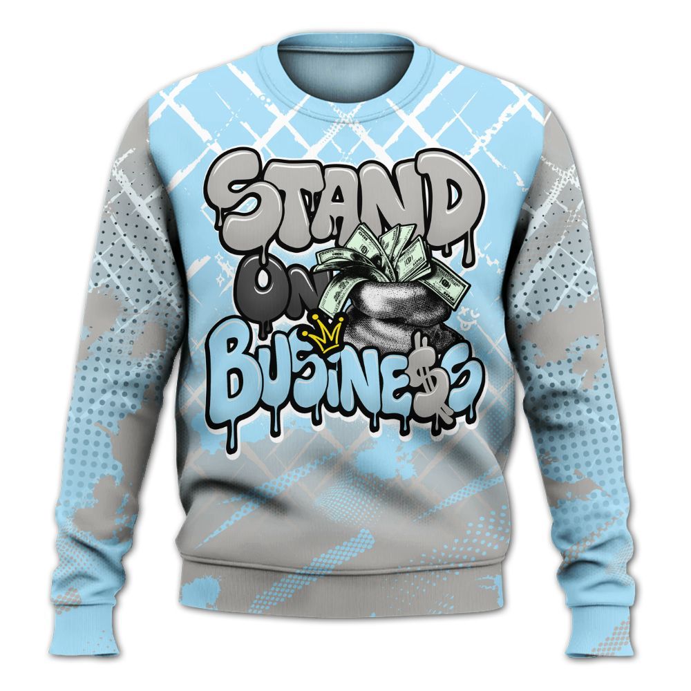 Sweatshirt To Match Retro SoleFly 13s - Halftone Stand Business Dripping All Over Print