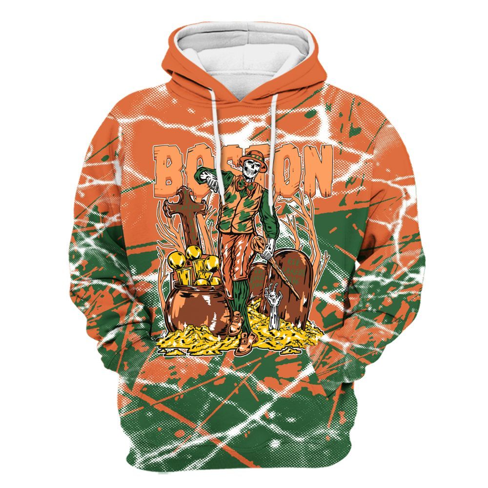 Hoodie To Match Low Miami 5s - Goldrush Skeleton Profound All Over Print