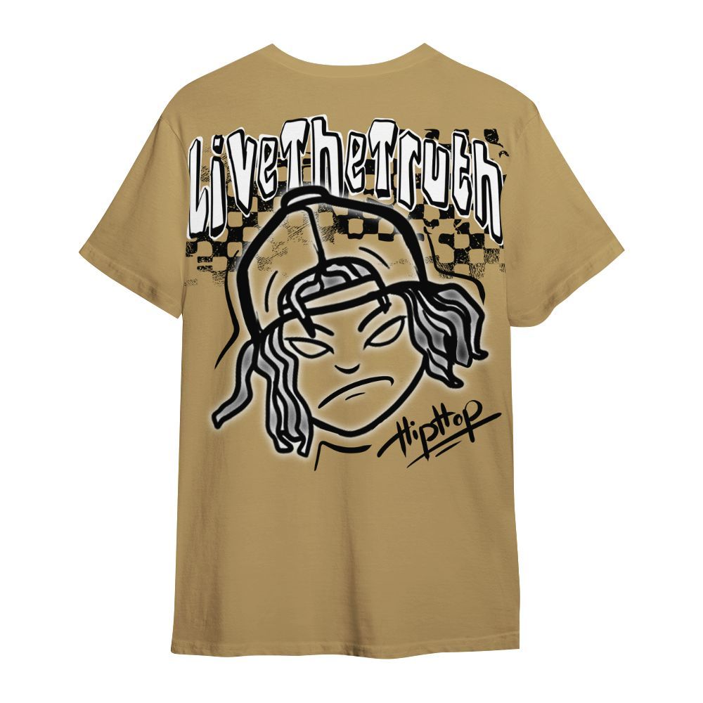 Shirt To Match High OG Black Metallic Gold 1s - Feel Life Street Style All Over Print