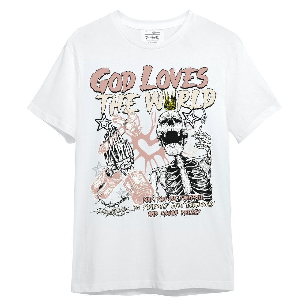 Shirt To Match Air Force Low 1 Arctic Orange - God Loves The World Unisex Shirt