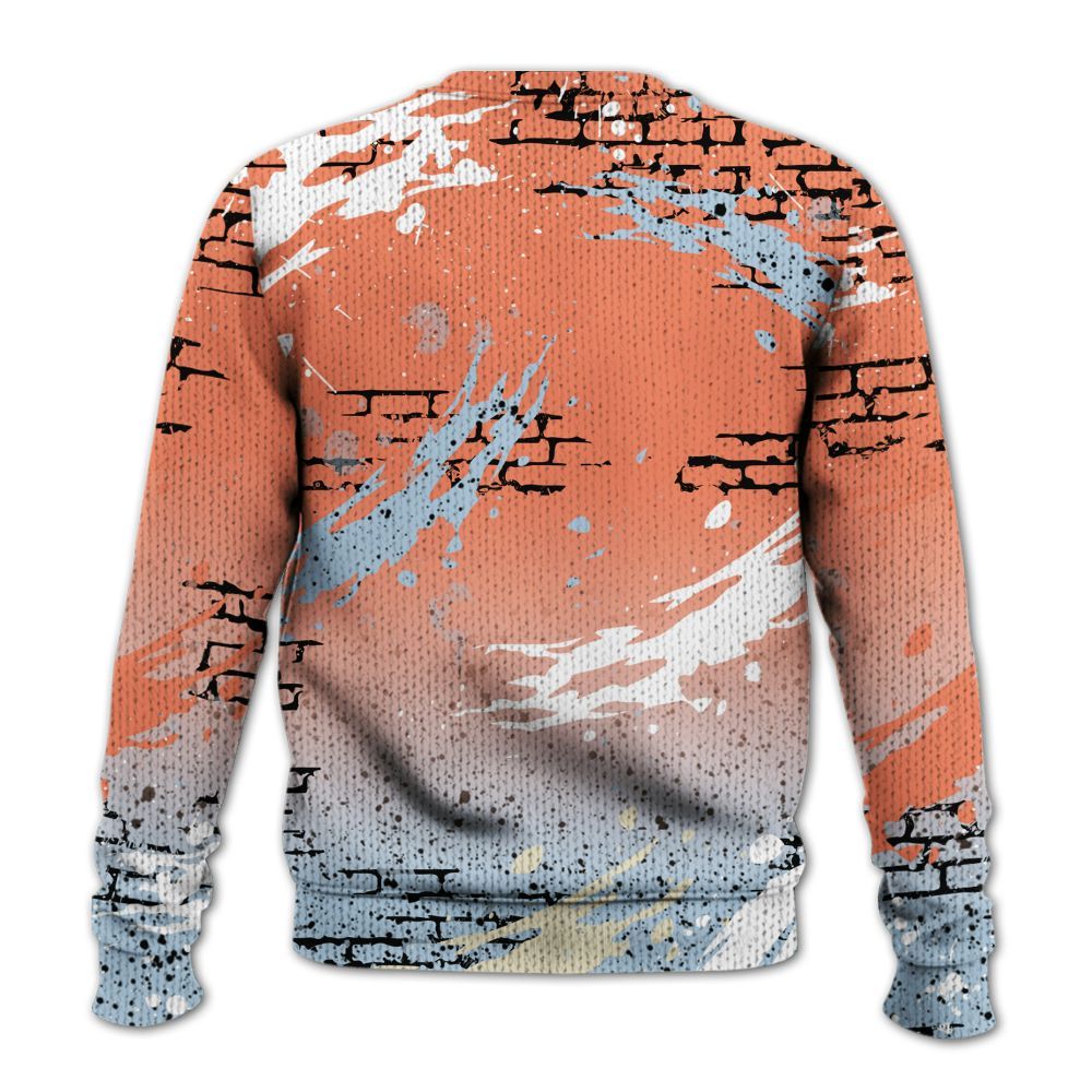 Knitted Sweater To Match DJ Khaled Crimson Bliss 5s - Values Of Loyalty Drip