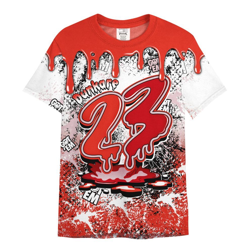 Shirt To Match Air Force 1 Low GS Valentine's Day - Dripping 23 Drip All Over Print