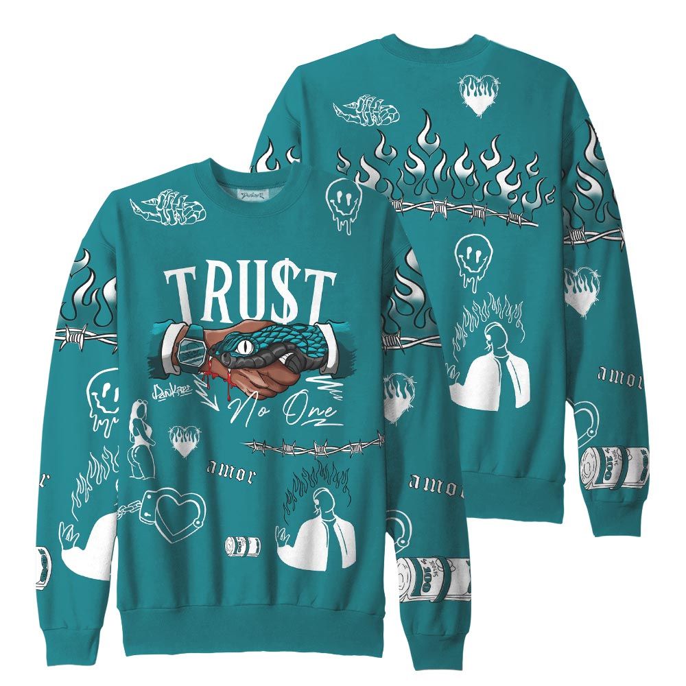 Sweatshirt To Match, Oxidized Green 4s Sweatshirt, Snake Trust No One Sweatshirt Outfit 903 NCT