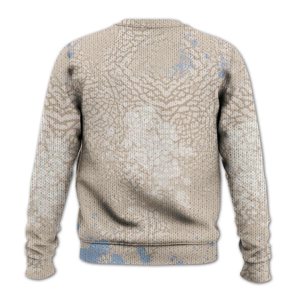 Sweater To Match Desert Sand 3s - God Blessed Ink Drip Graphic