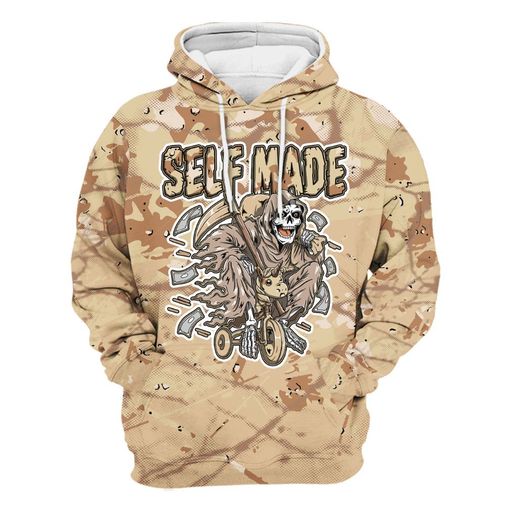 Hoodie To Match Desert Camo 3s - Self Make Skeleton Profound All Over Print
