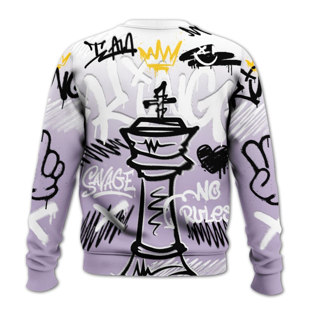 Sweatshirt To Match Low Pure Violet 11s - Street King Chess Streetwear All Over Print