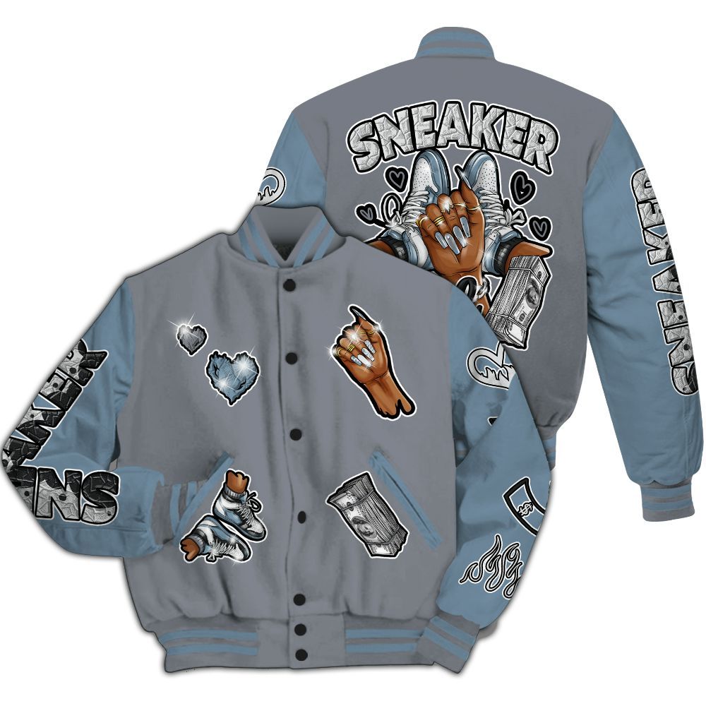 Varsity Jacket To Match Air Max DN Silver Bullet - Sneakerz Girlz All Over Print