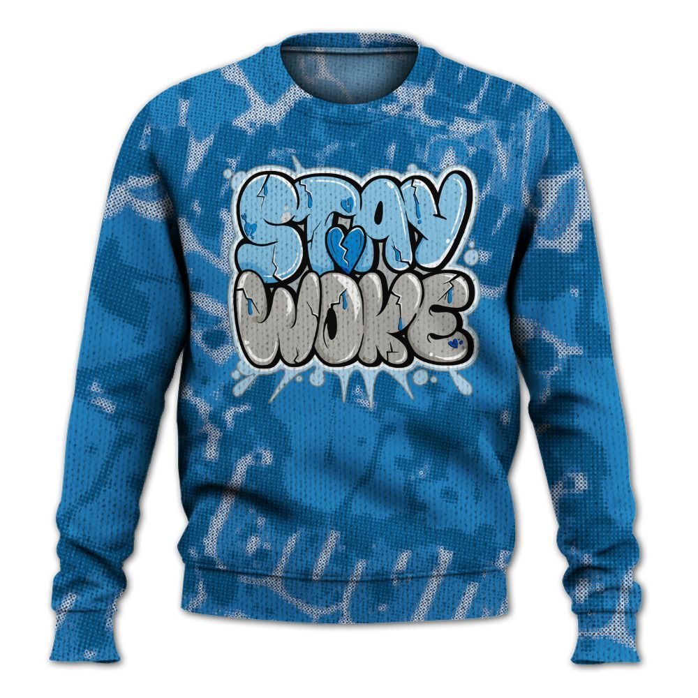 Knitted Sweater To Match Industrial Blue 4s - Stay And Woken Street