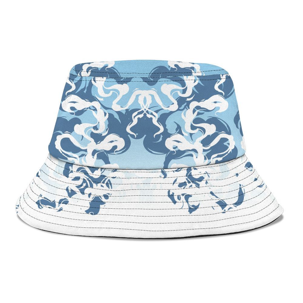 Bucket Hat To Match Legend Blue 11s - Color Smoke Graphic