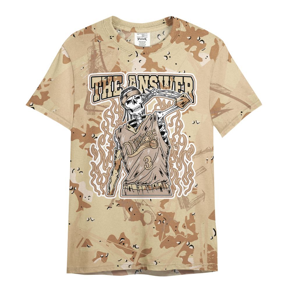 Shirt To Match Desert Camo 3s - Allen Answer Skeleton Messyz All Over Print