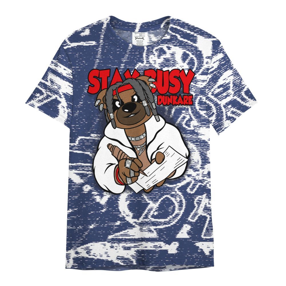 Shirt To Match Midnight Navy 13s - Maintain Activity Bear Avant-Garde All Over Print