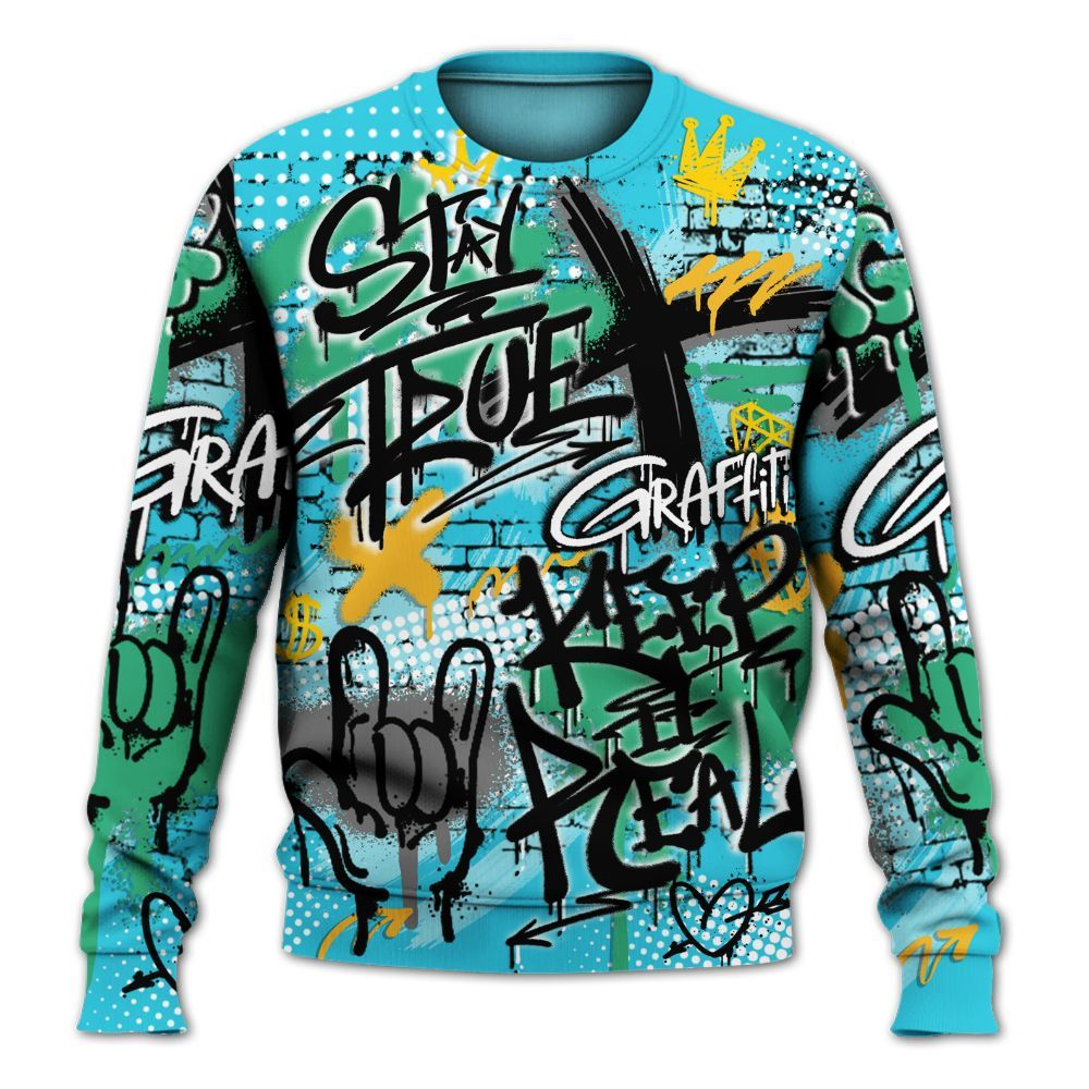 Sweatshirt To Match Dunk Chunky Dunky - True It Real Graffiti Streetwear All Over Print