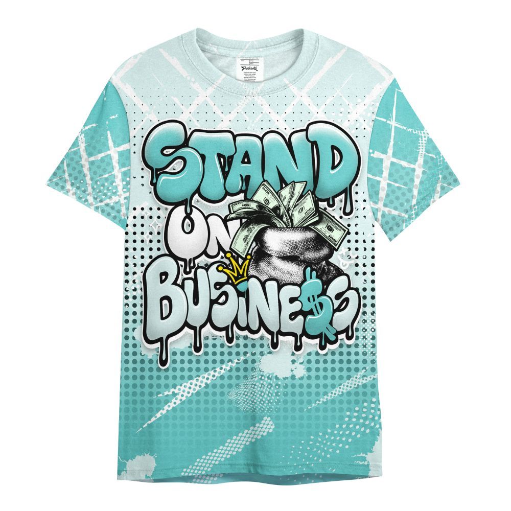 Shirt To Match KD 4 Easter Mint Candy - Halftone Stand Business Dripping All Over Print
