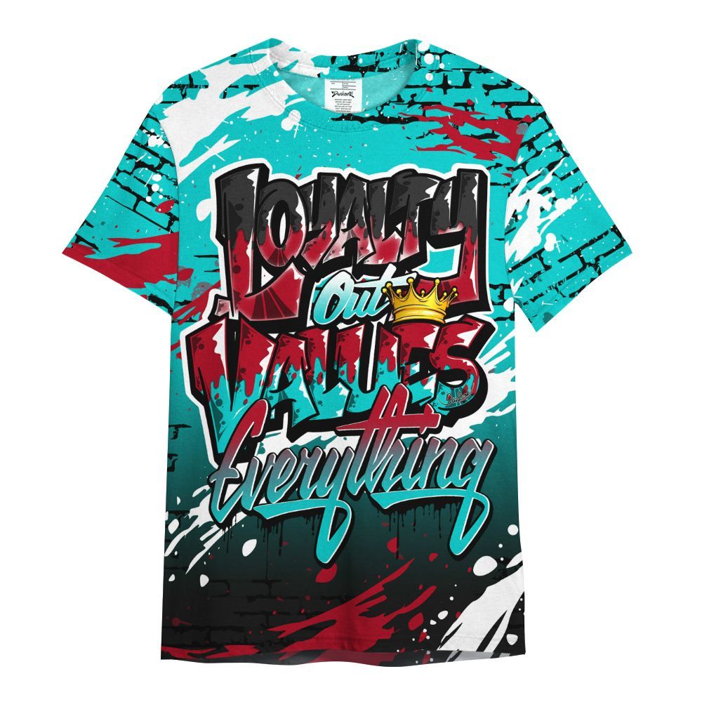 Shirt To Match Air Griffey Max 1 Freshwater - Values Of Loyalty Drip All Over Print