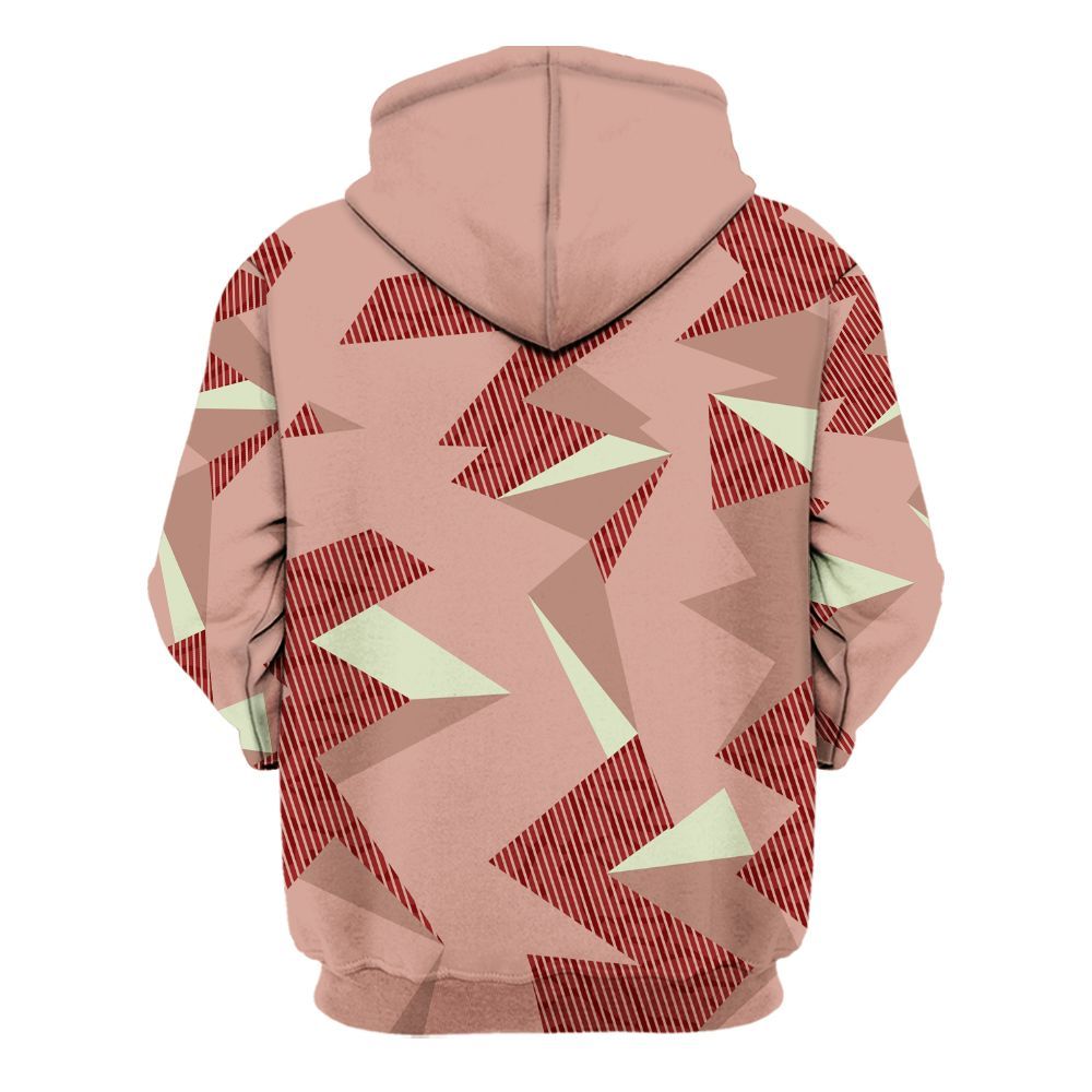Hoodie To Match Valentines Day 3s - Geometric Camouflage Pattern All Over Print