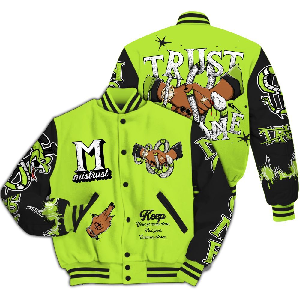 Varsity Jacket To Match Air Force 1 Low Dance Volt - Trust No One Snake-Bite Street Style All Over Print