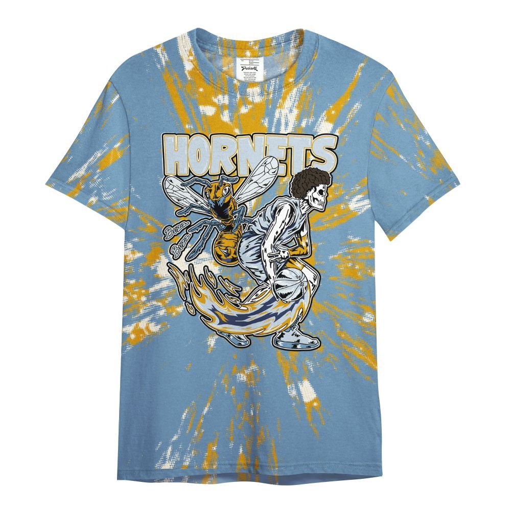Shirt To Match High OG First In Flight 1s - Hornets Skeleton Luxury All Over Print