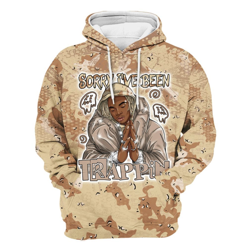 Hoodie To Match Desert Camo 3s - Trappin' Banknote All Over Print