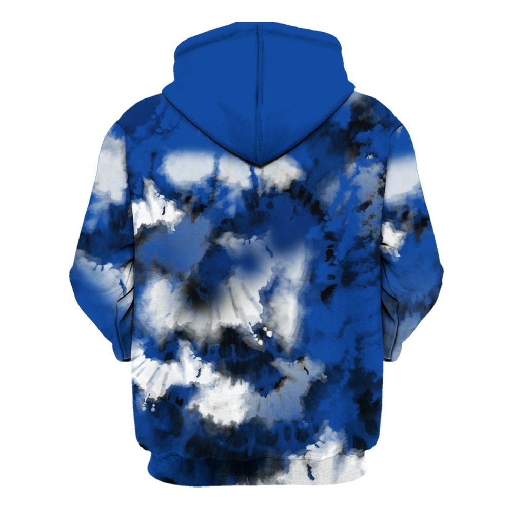 Hoodie To Match Low Game Royal 1s - God Blessed Tie Dye All Over Print