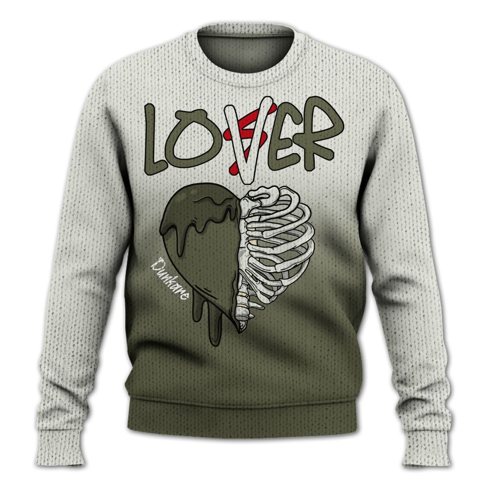 Knitted Sweater To Match Low OG Medium Olive 1s - Loser Lover Dripping