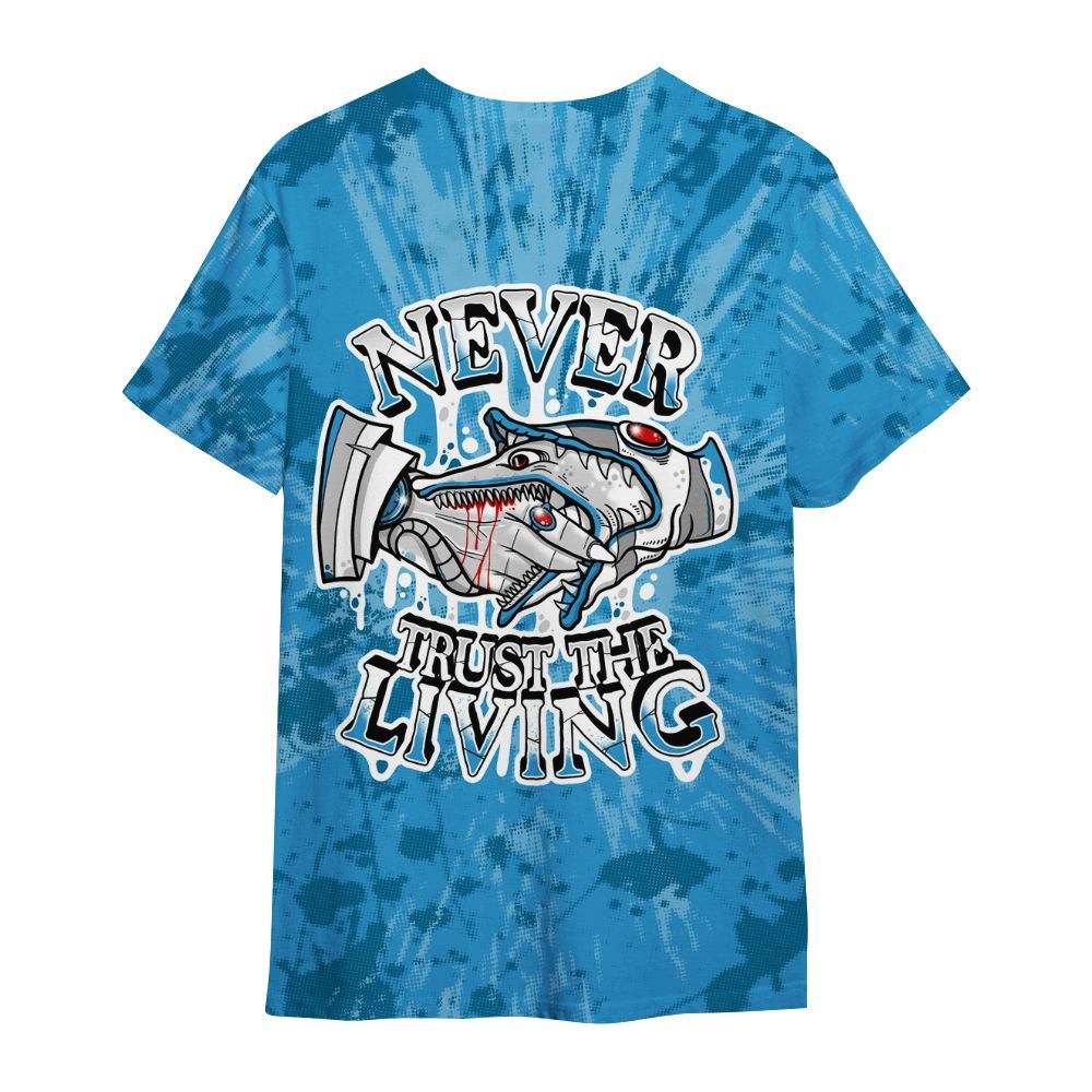 Shirt To Match Powder Blue 9s - Never Trusting Living Graphic Halloween All Over Print