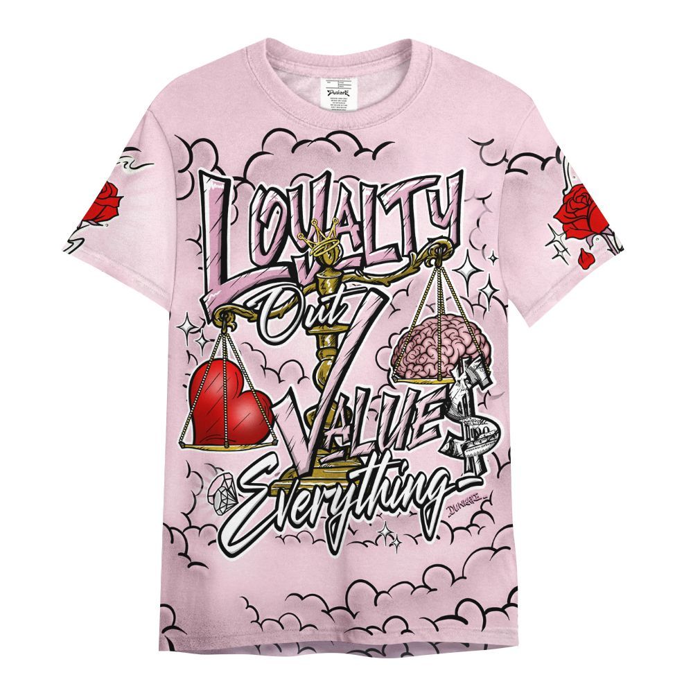 Shirt To Match Orchid 4s - Loyalty Wins Everything All Over Print