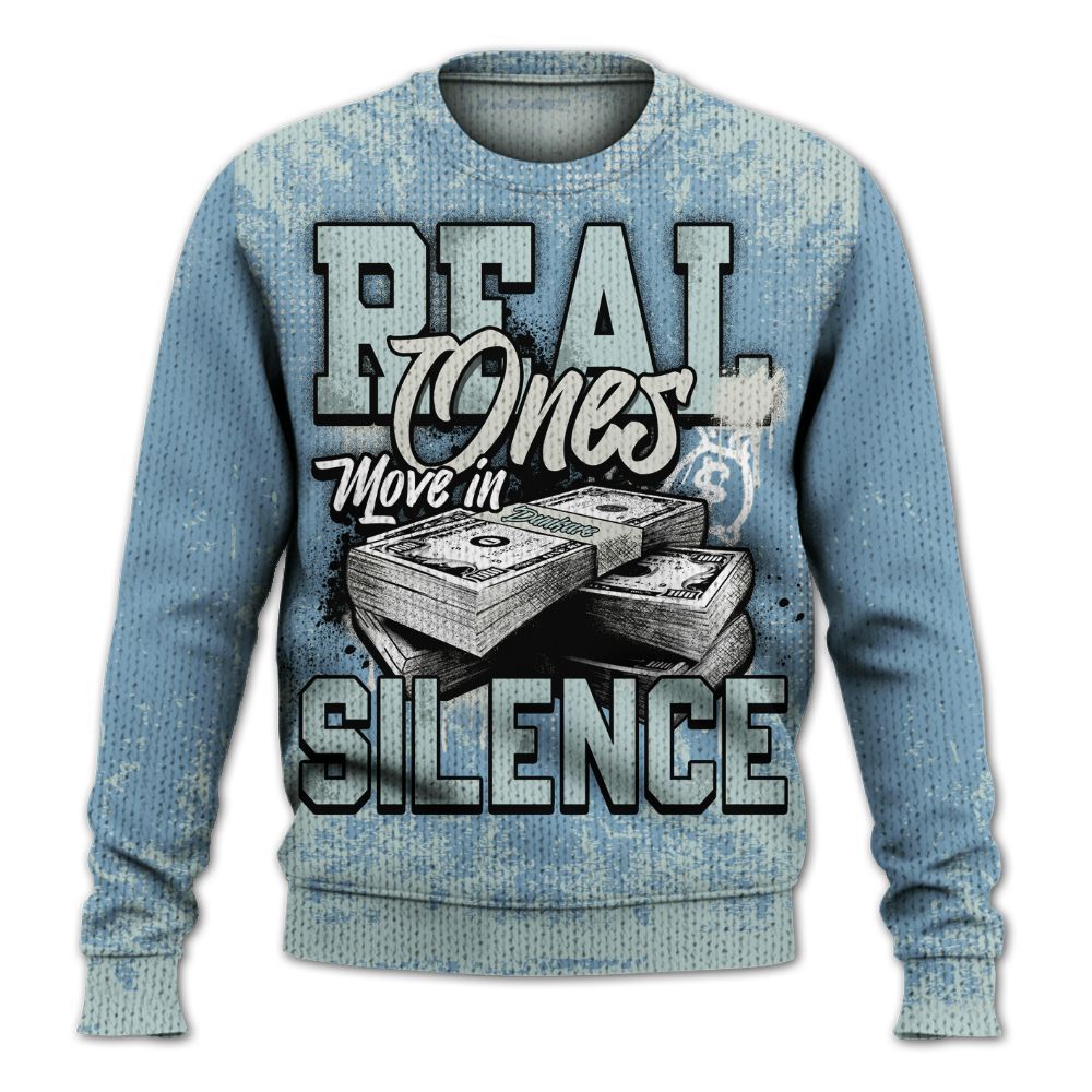 Sweater To Match Denim Worn Blue 2025 4s - Move In Silence Money Street Retro Graphic