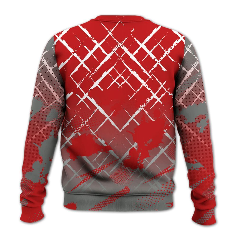 Sweatshirt To Match Bred Reimagined 4s - Halftone Stand Business Dripping All Over Print