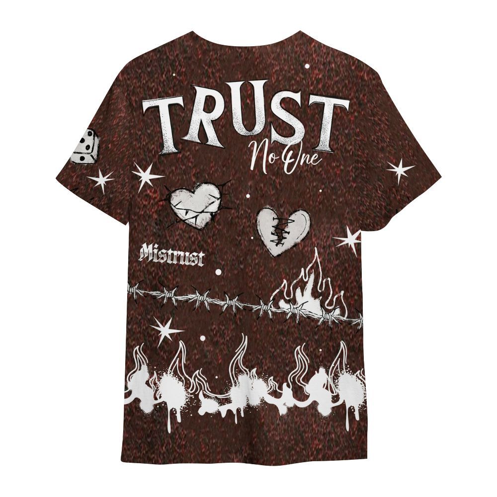 Shirt To Match Air Force 1 Low Halloween Skull 2024 - Trust No One Snake-Bite Doodle Crayon All Over Print