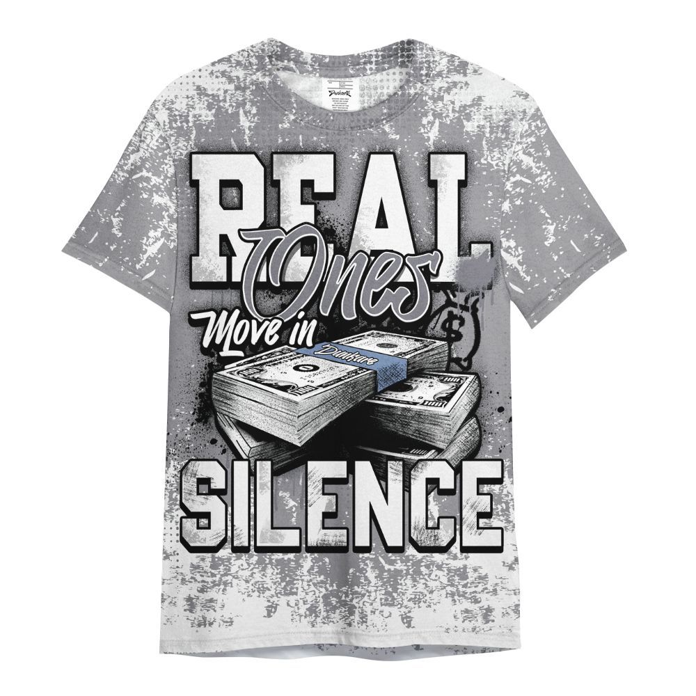 Shirt To Match Cement Grey 11s - Move In Silence Money Street Retro All Over Print