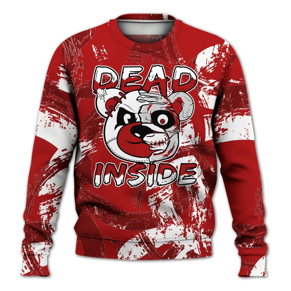 Sweatshirt To Match Red Taxi 12s - Lifeless Bear Circle Slpash All Over Print