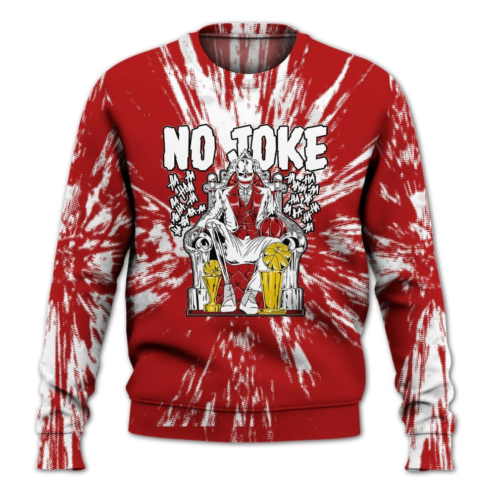 Sweatshirt To Match Red Taxi 12s - Ain't Joke Skeleton Luxury All Over Print