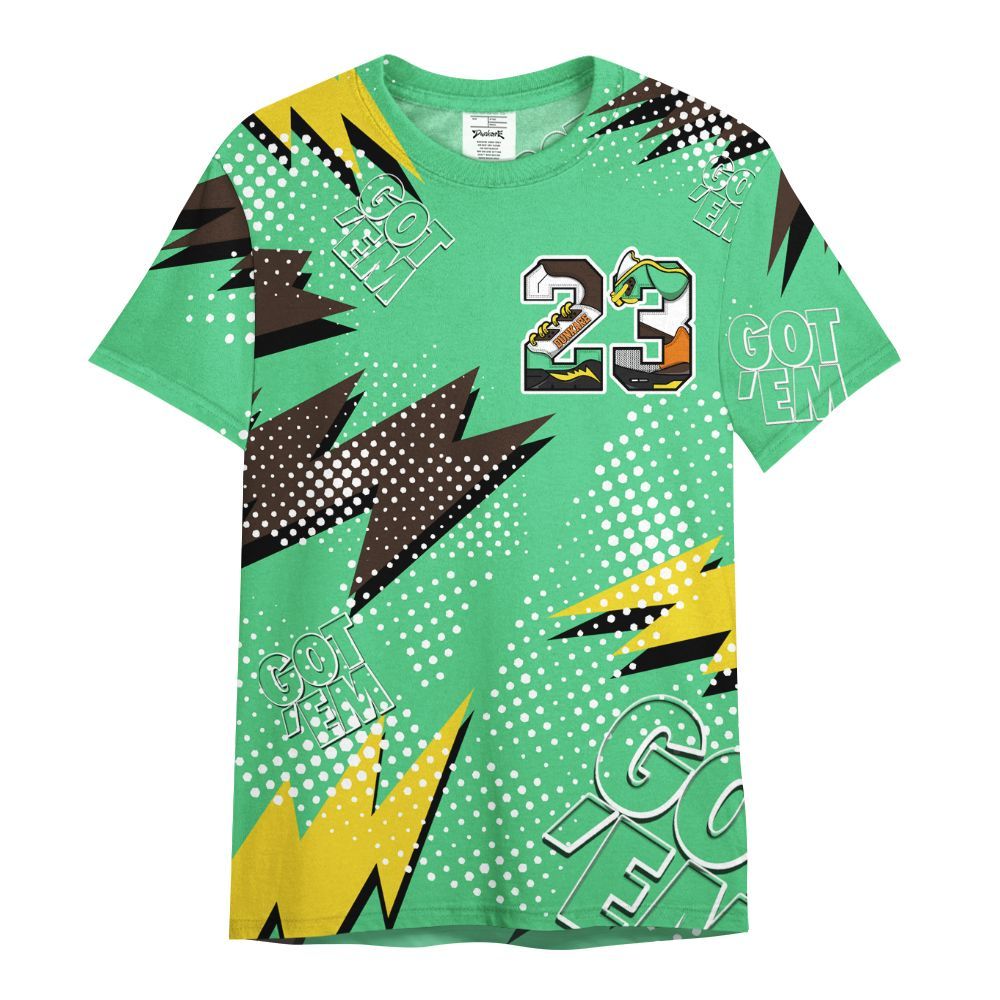 Shirt To Match SB Dunk Low Tourmaline Shirt, 23 Custom Name 5s All Over Print