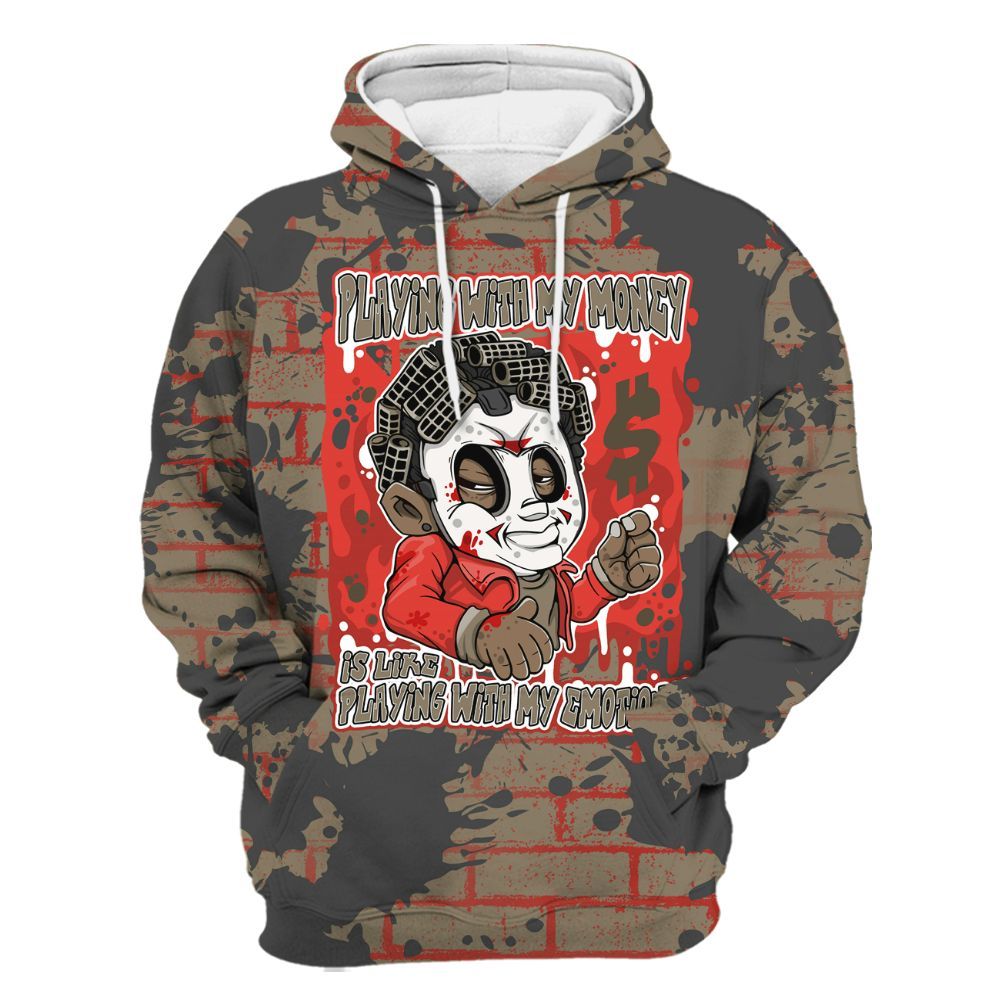 Hoodie To Match Olive 9s - Playing With My Money Graphic Halloween All Over Print