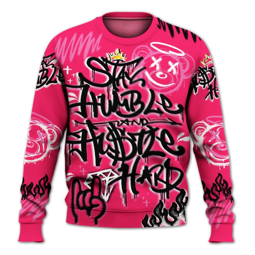 Sweatshirt To Match Air VaporMax Plus Triple Pink - Humble Drip Streetwear Graffity All Over Print