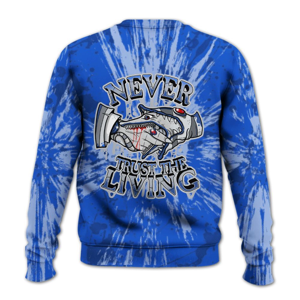 Sweatshirt To Match Air Foamposite One Royal - Never Trusting Living Graphic Halloween All Over Print