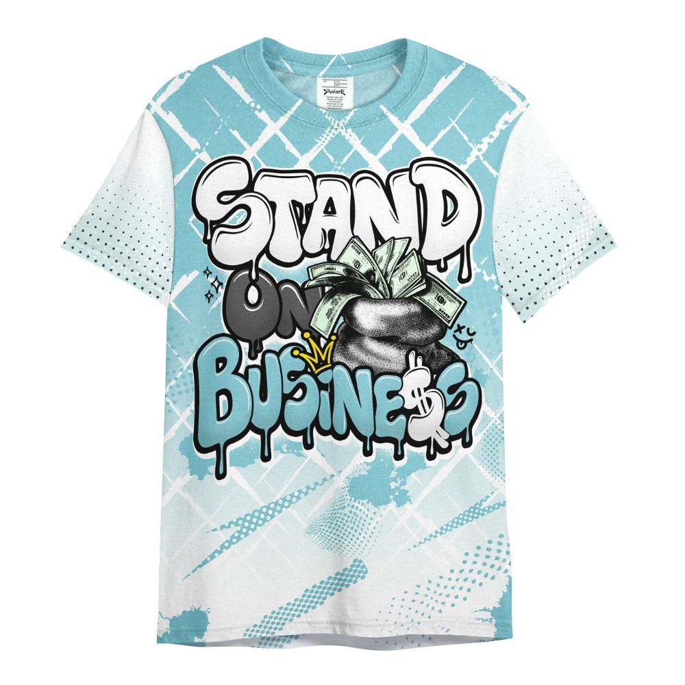 Shirt To Match Low Legend Blue 11s - Halftone Stand Business Dripping All Over Print