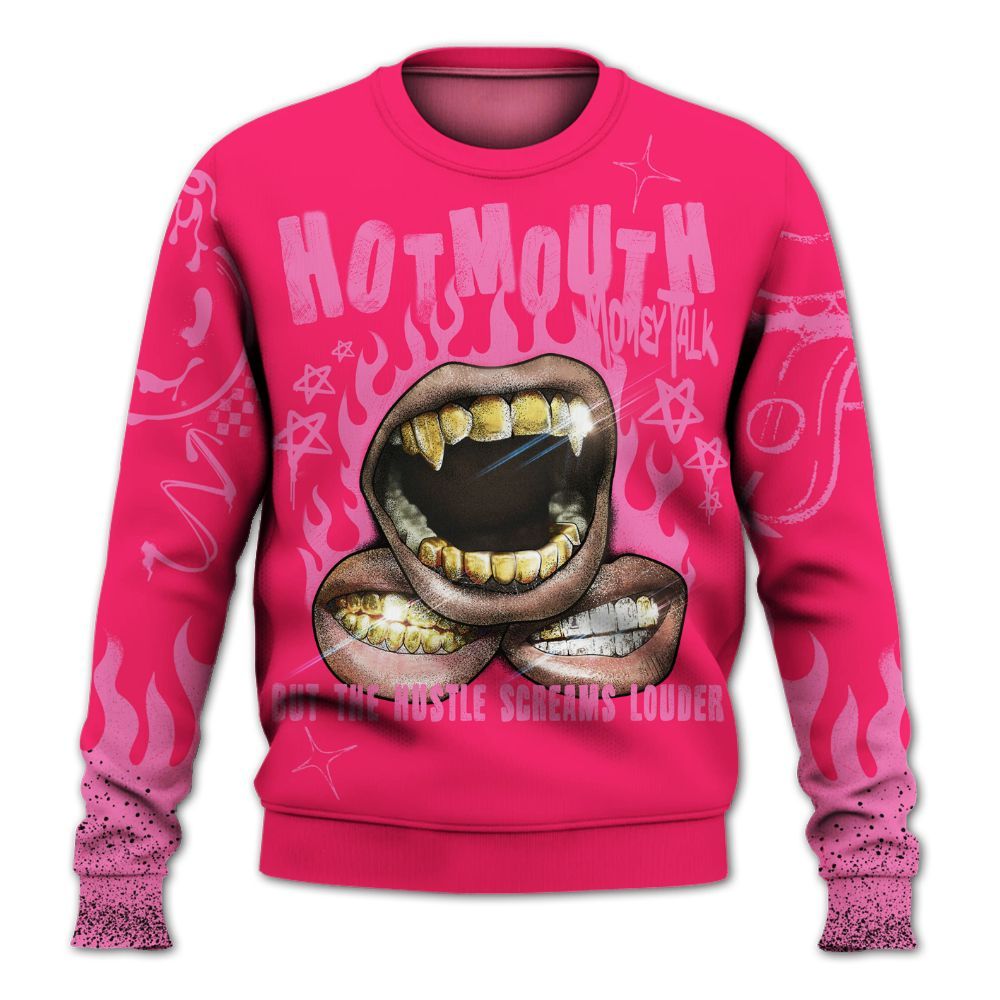 Sweatshirt To Match Air VaporMax Plus Triple Pink - Mouth Burning Street Style All Over Print