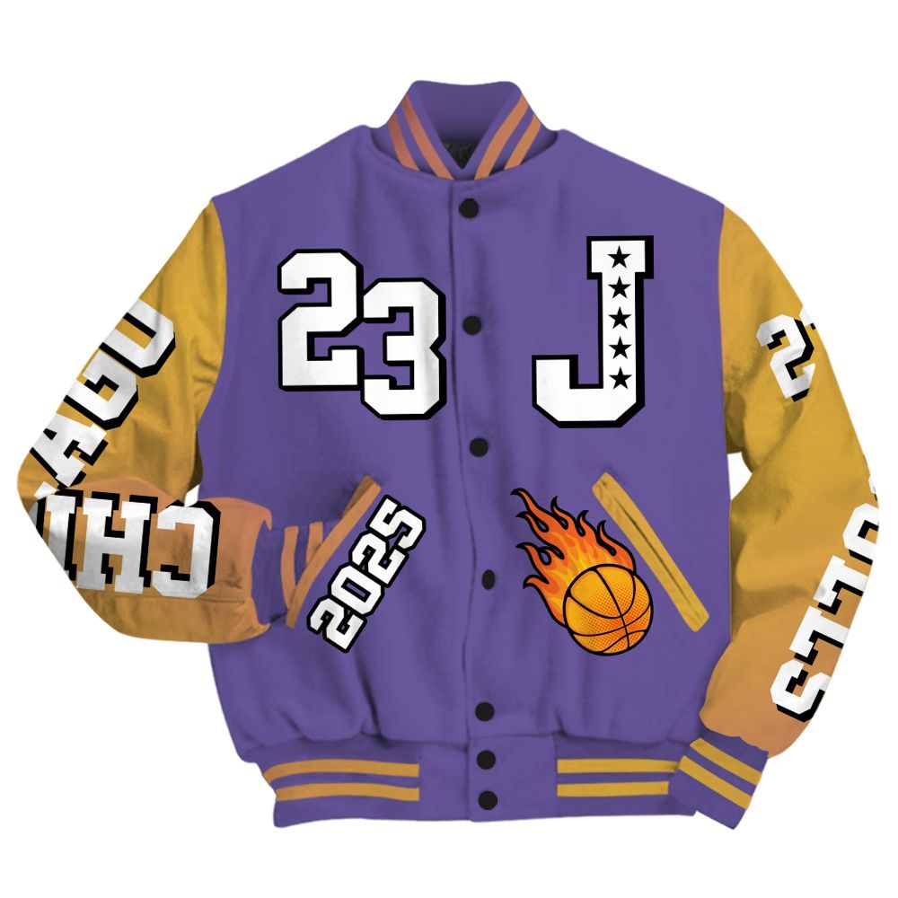 Varsity Jacket To Match Book Sunset 1s - Chicago 23 Basketball All Over Print