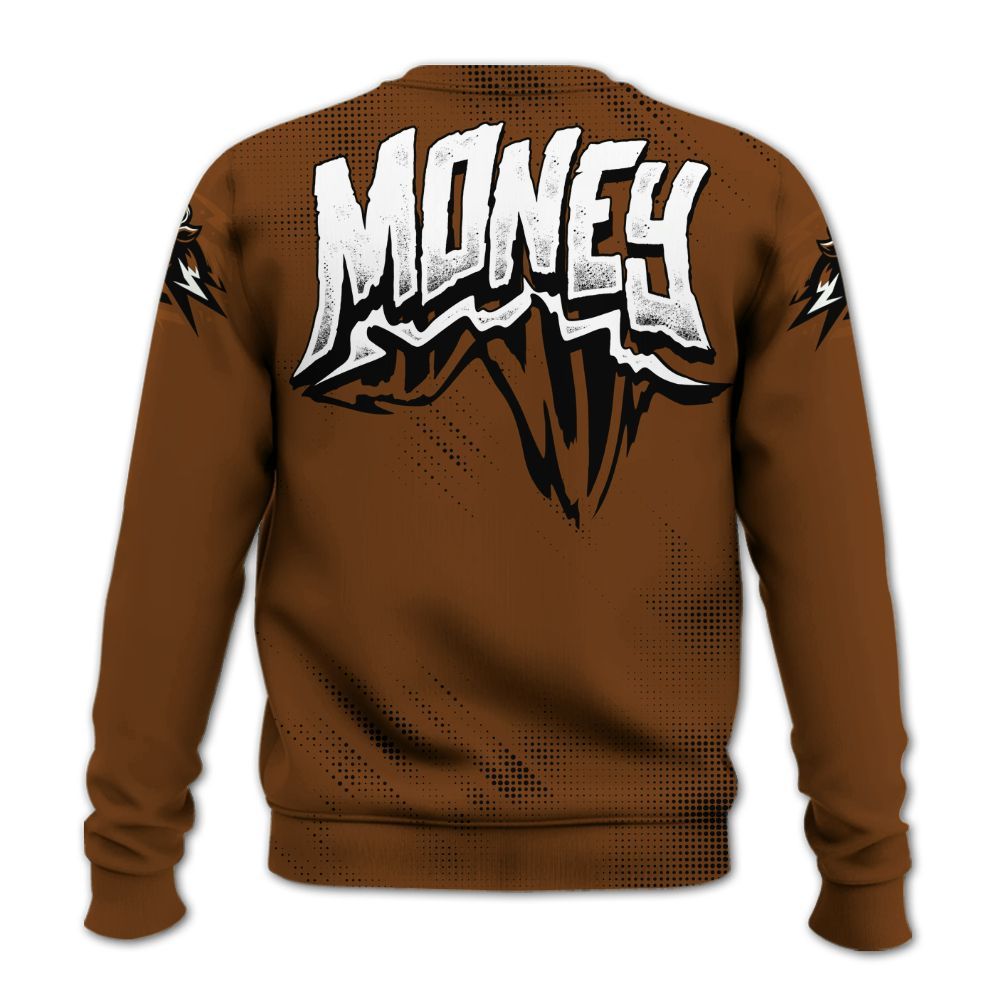 Sweatshirt To Match Archaeo Brown 5s - Hustle Make Money All Over Print