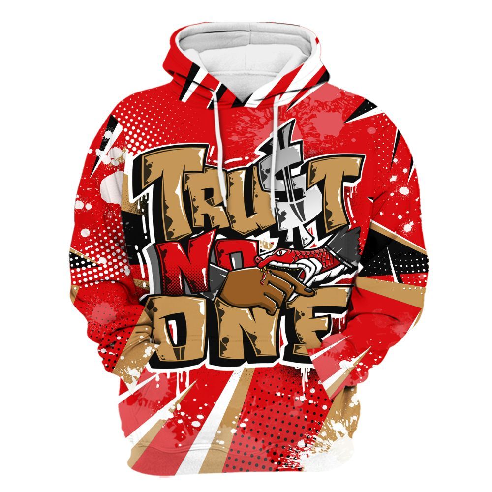 Hoodie To Match Kobe 5 Red Year Of The Mamba - Poly Trust No One Dripping All Over Print