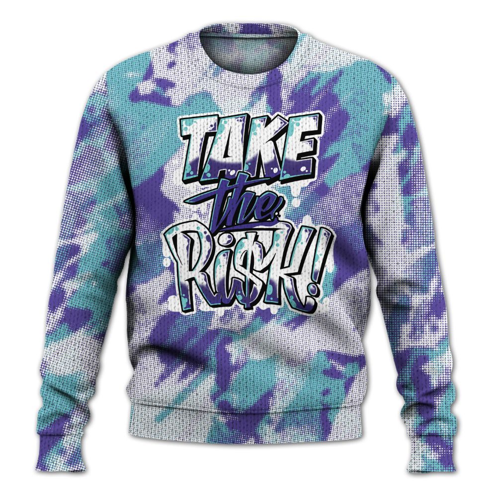 Knitted Sweater To Match Low Hornets 1s - Take Risks Abstract