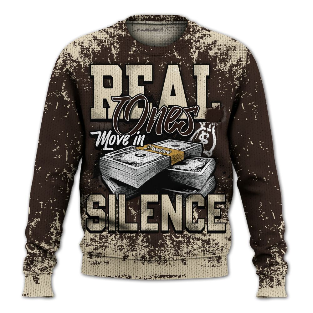 Knitted Sweater To Match 2025 Retro Earth 5s - Move In Silence Money Street Retro