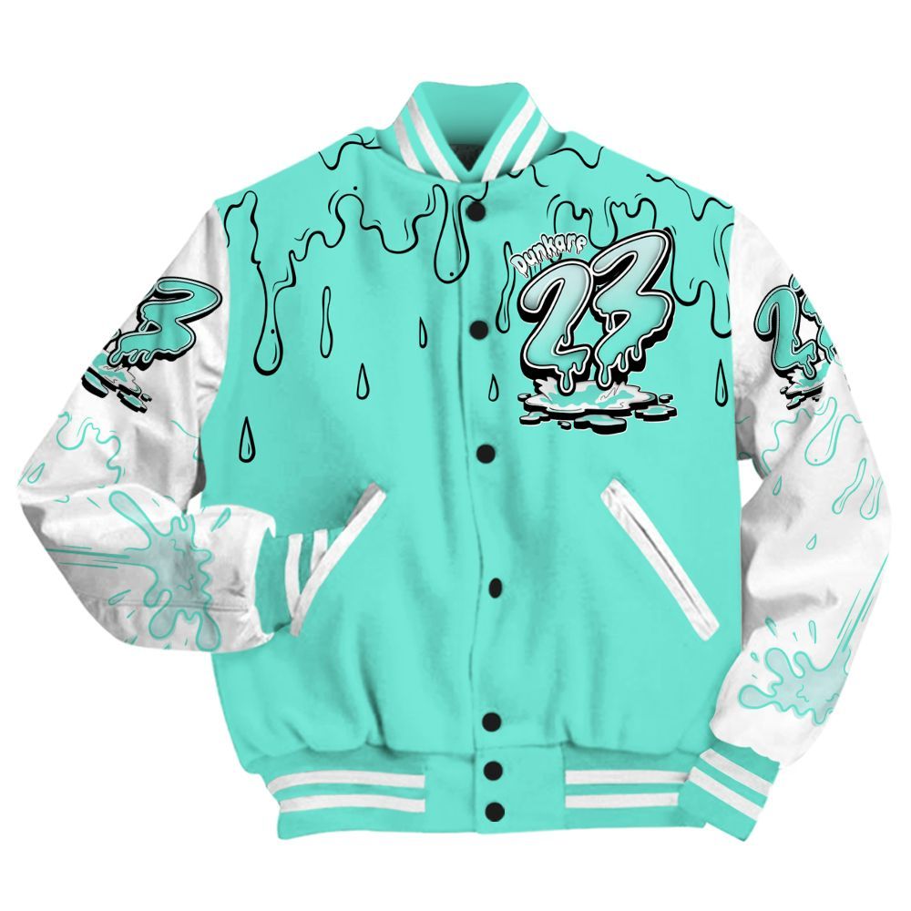 Varsity Jacket To Match Retro Low Igloo 11s - Custom Name 23 Drip All Over Print