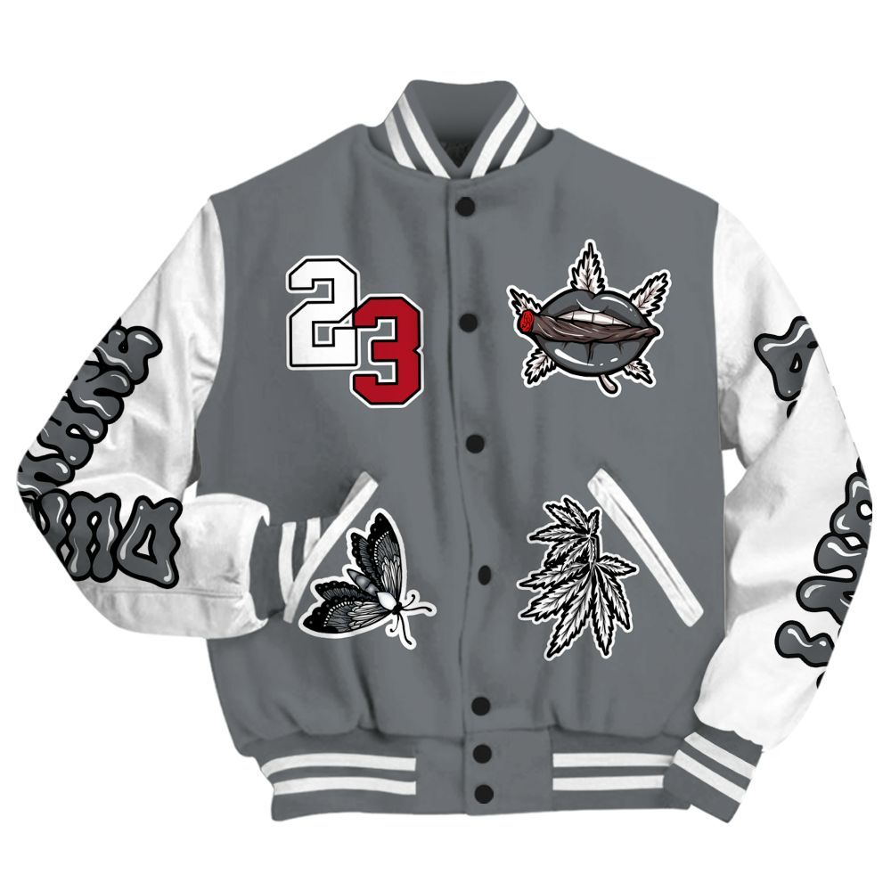 Varsity Jacket To Match Retro Fire Red 9s - Bluntz Unique All Over Print