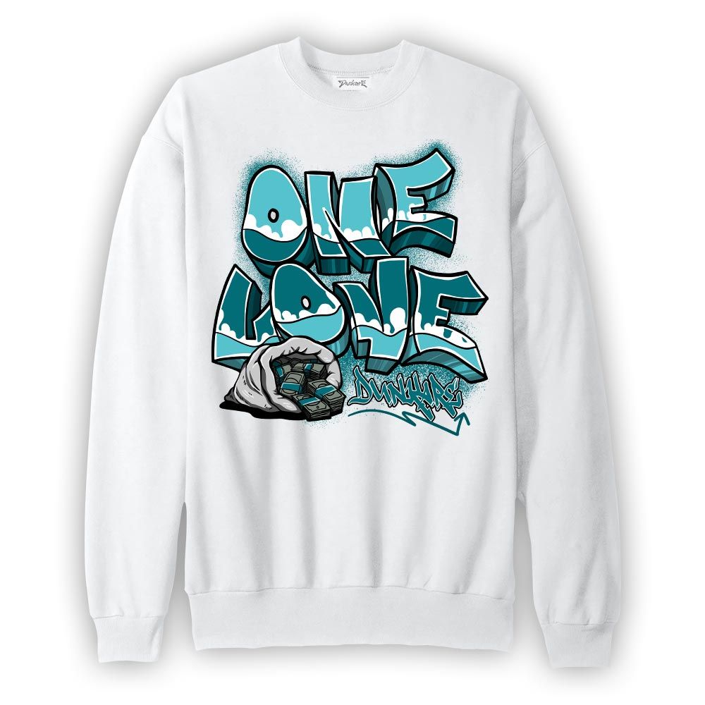 Sweatshirt To match Oxidized Green 4s Sweatshirt - One Love Graffiti Graphic