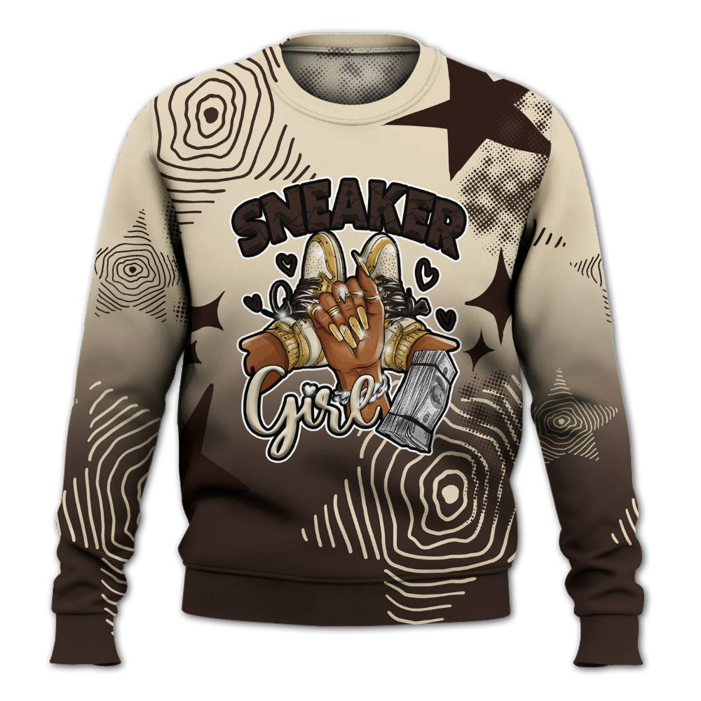 Sweatshirt To Match 2025 Retro Earth 5s - Sneakerz Girlz Unique Starz All Over Print