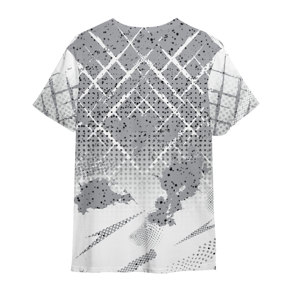Shirt To Match White Cement 4s - Halftone Stand Business Dripping All Over Print