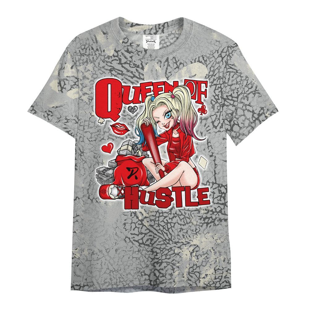Shirt To Match Cement Grey 3s - Hustles Quiinn Heart Grunge All Over Print